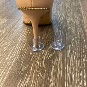 High heel protectors for a medium  size heel for soft earth surfaces